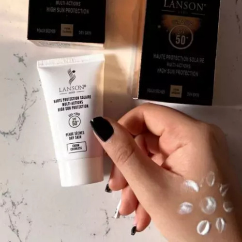 کرم ضد آفتاب لانسون پاریس رنگی و بی رنگ ۴۰ میل spf 50